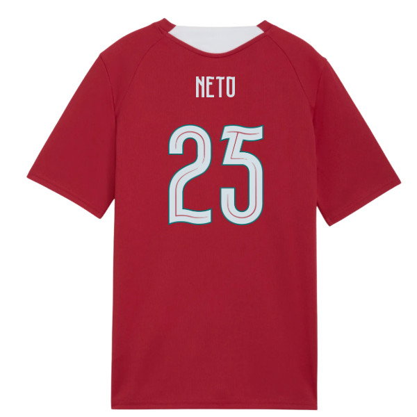 2026-2027 Portugal Training Jersey (Red) - Kids (Neto 25)-SoccerKits Hub | Buy Soccer Jerseys Online